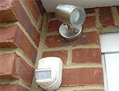 Exterior outdoor security lighting